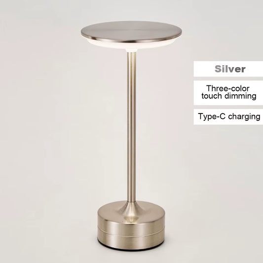 LED Table Lamp Touch Sensor Night Light USB Rechargeable Portable Bedroom Night Light Wireless Reading Lamp Restaurant Hotel Bar