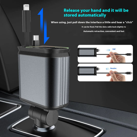 GalaxyCharge 4-in-1 Car Charger – Power Every Journey 🌌