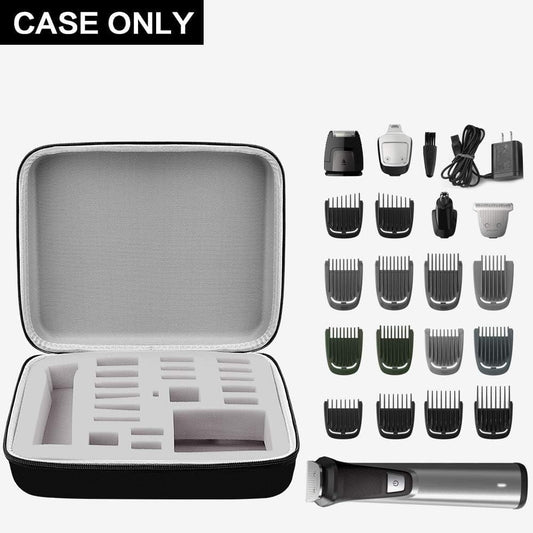 Protective Travel Case for Philips Norelco Multigroom Series 7000 & 5000 – Trimmer & Accessories Organizer (Box Only)