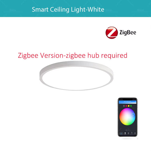Tuya Wifi/Zigbee Ceiling Light RGBCW Led Ceiling Lamp Livingroom Home Decoration Smart Lamp for Smart Life APP Alexa Google Home