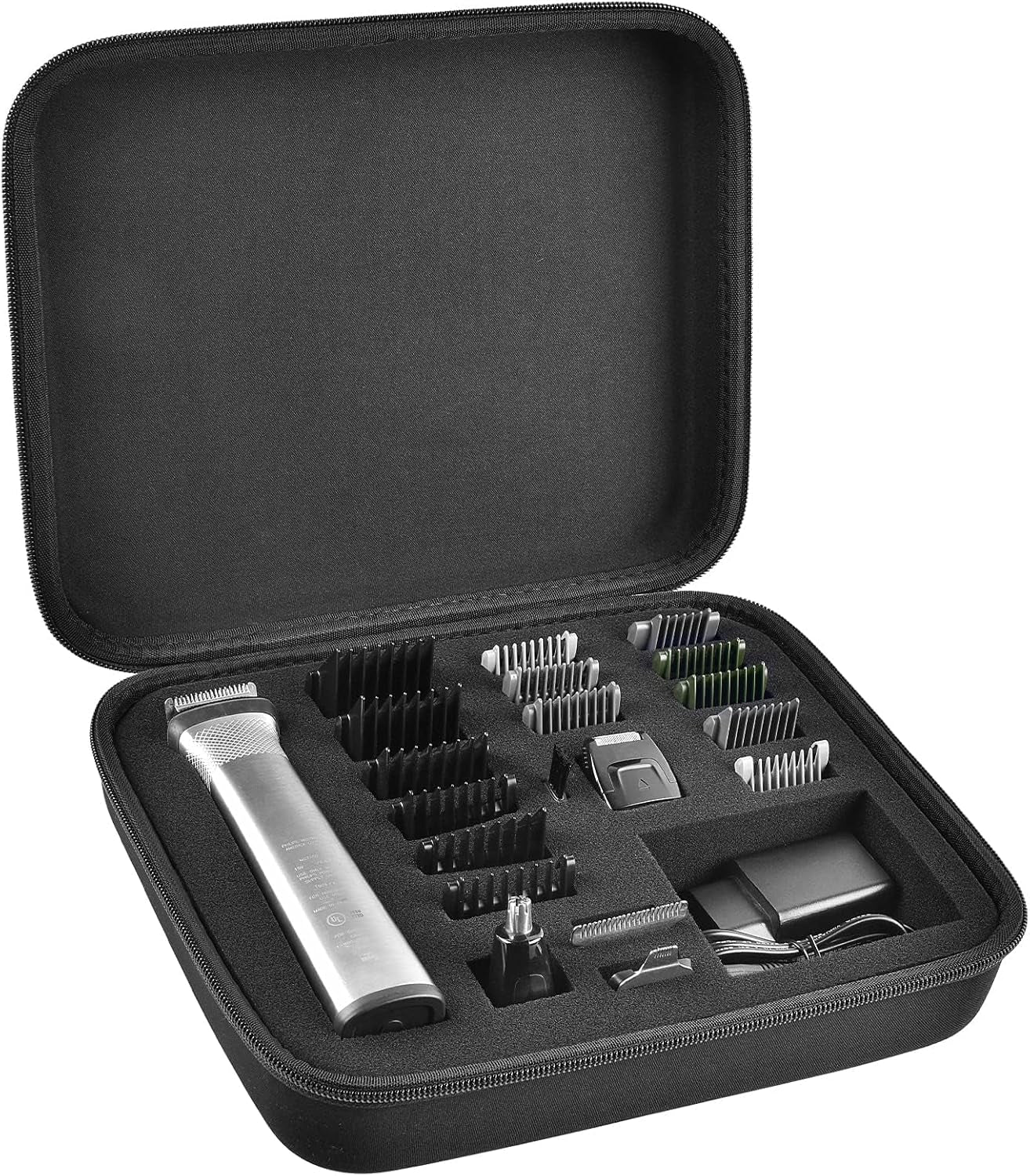 Protective Travel Case for Philips Norelco Multigroom Series 7000 & 5000 – Trimmer & Accessories Organizer (Box Only)