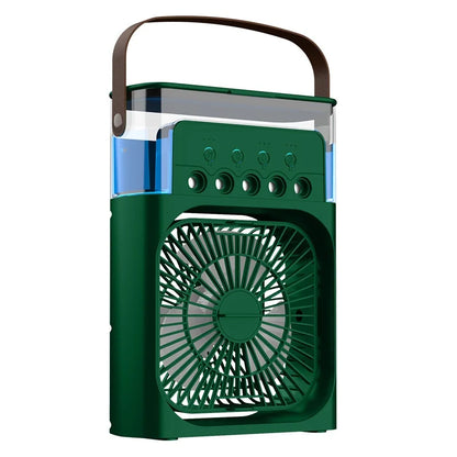 BreezeCube 3-in-1 Air Cooler – Chill, Hydrate & Glow