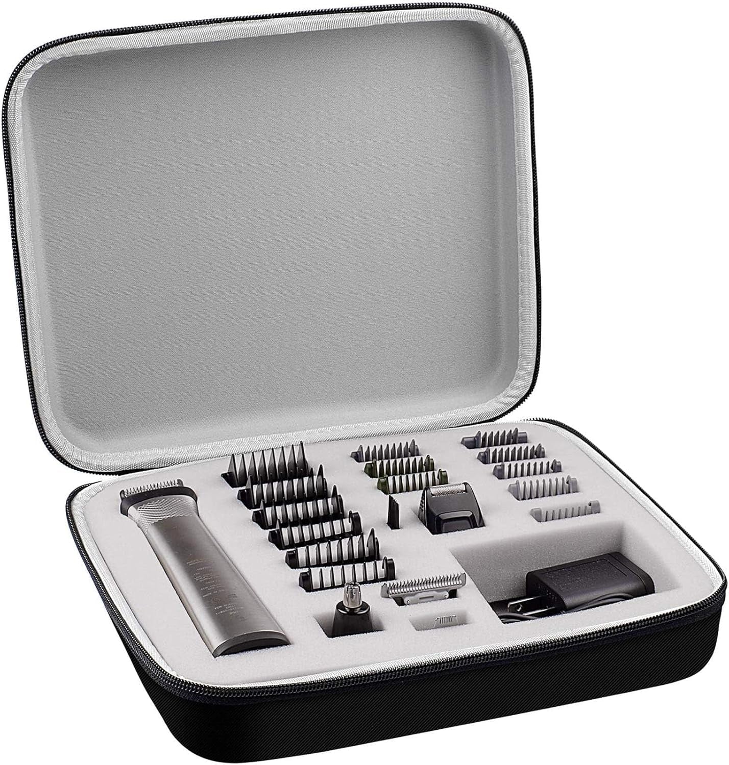 Protective Travel Case for Philips Norelco Multigroom Series 7000 & 5000 – Trimmer & Accessories Organizer (Box Only)