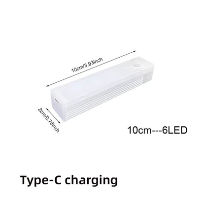 Wireless Rechargeable LED Night Lights Motion Sensor Lights Closet Kitchen Night Lights Bedroom Sensor Light Cabinet Stair Light