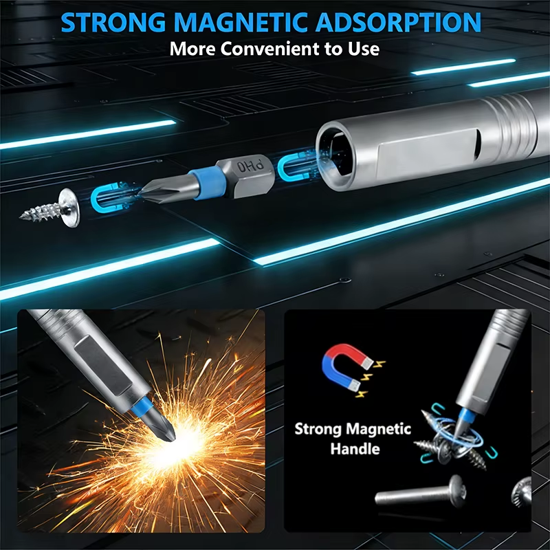 24 in 1 Magnetic Screwdriver Set Magnetic Compact and Portable Ratchet Screwdriver with Reversible High Torque Drive Handle