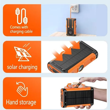 SolarForge 50,000mAh Magnetic Power Bank — Ultra-Fast 22.5W Wireless Charging • Magsafe Ready • Outdoor Survival Edition