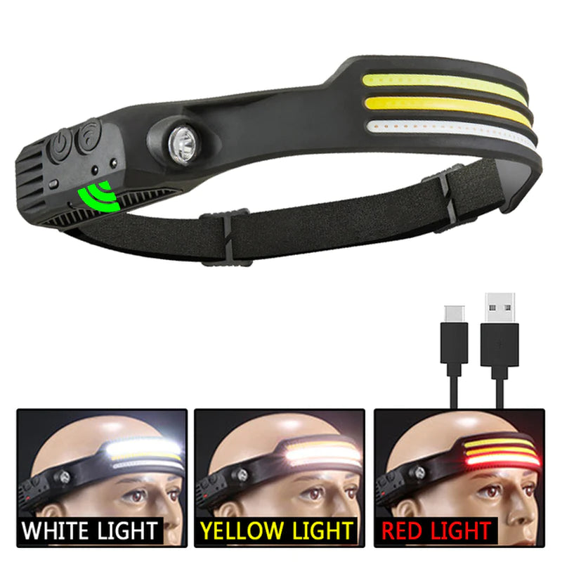TrailBeam COB LED Headlamp – Hands-Free Power for Every Adventure
