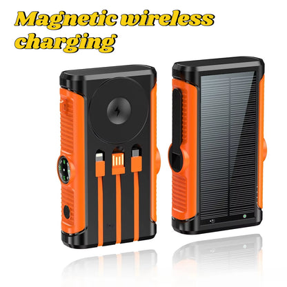 SolarForge 50,000mAh Magnetic Power Bank — Ultra-Fast 22.5W Wireless Charging • Magsafe Ready • Outdoor Survival Edition