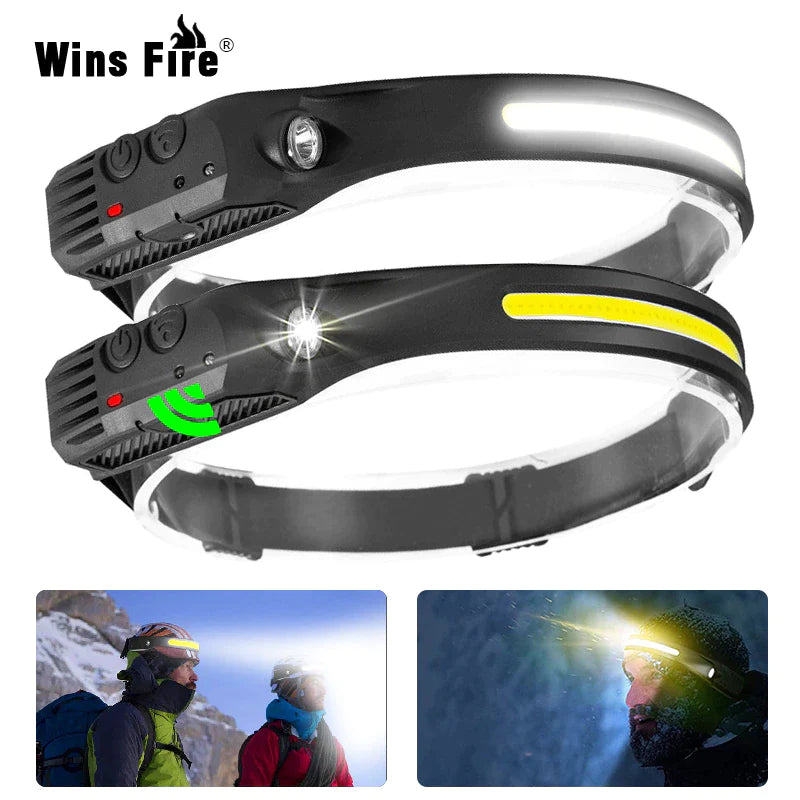 TrailBeam COB LED Headlamp – Hands-Free Power for Every Adventure