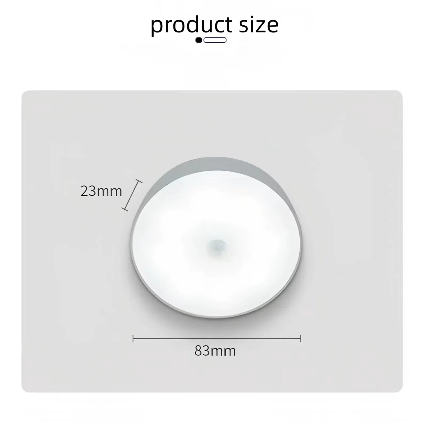Dual Wireless Magnetic Motion Night Lights — Rechargeable Smart Lamps