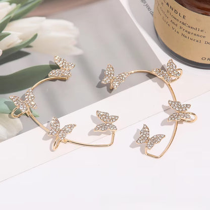 🦋 Luxury Butterfly Clip Earrings – No Piercing Needed