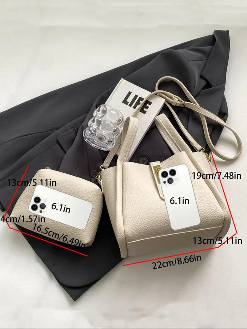 👜 Women’s Faux Leather Bucket Bag – The Everyday Essential