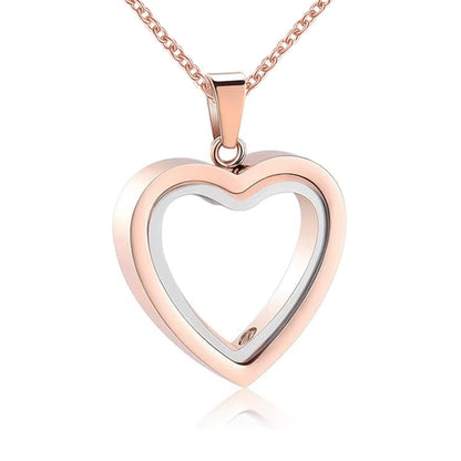 🫶🏾 Glass Heart Cremation Necklace – Eternal Memory Keepsake