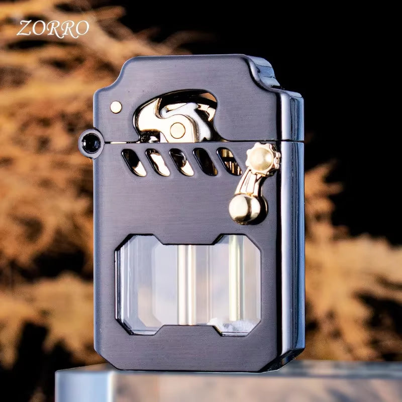  Cyber-Mecha “Torrens Tide” Transparent Kerosene Lighter — Futuristic Flame Engine for Men