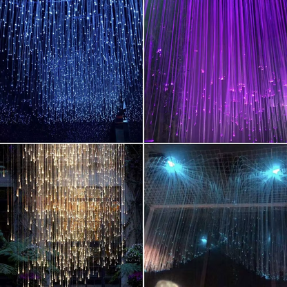 Car Starry Sky Light Auto Home Fiber Optic Lights Atmosphere Lamp Music Control Ceiling Lights RGB 12W 8 Colors Car Styling DIY