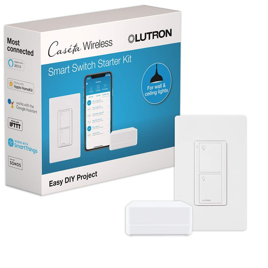 Smart Light Switch Starter Kit with Hub — Multi-Platform Home Automation Control