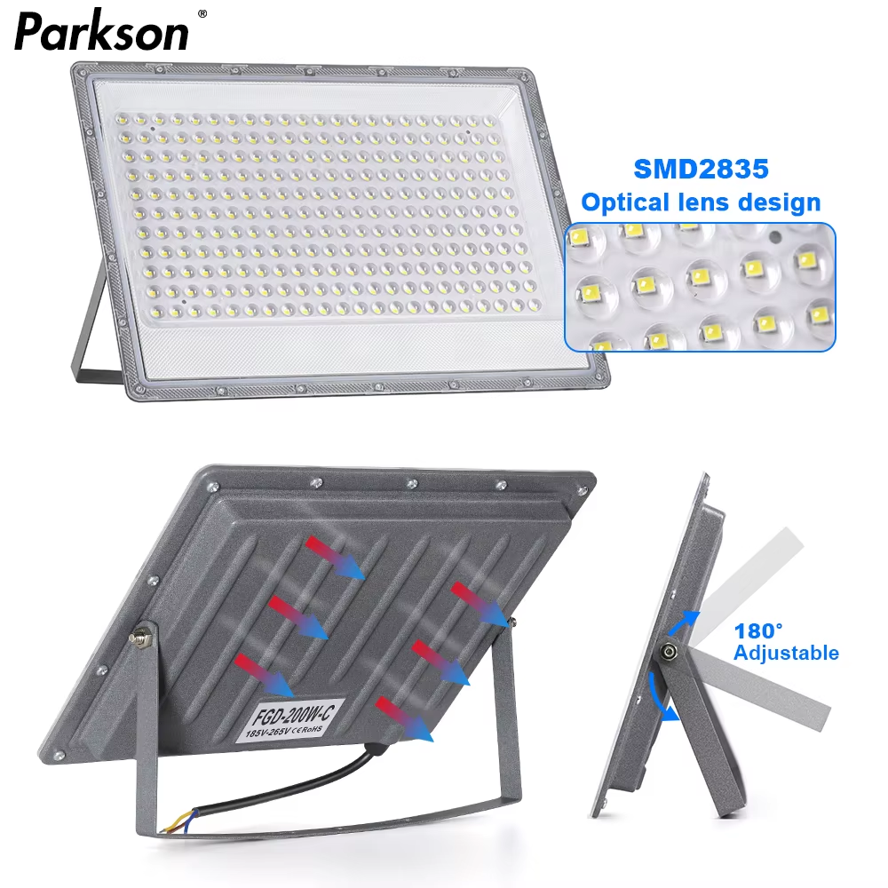 Led Floodlight Outdoor IP66 Waterproof 50W 100W 200W 300W 500W 220V Reflector LED Garden Lighting Street Lamp Wall Flood Lights