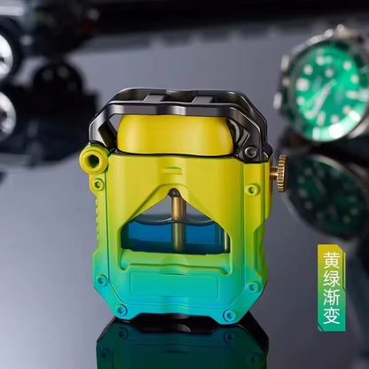  Cyber-Mecha “Torrens Tide” Transparent Kerosene Lighter — Futuristic Flame Engine for Men