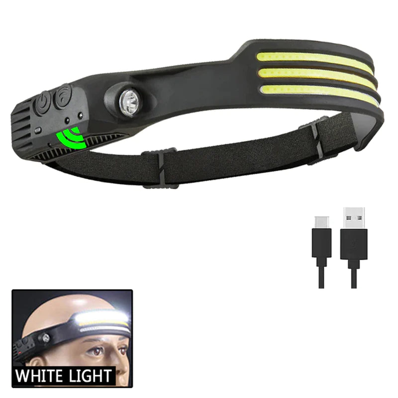 TrailBeam COB LED Headlamp – Hands-Free Power for Every Adventure
