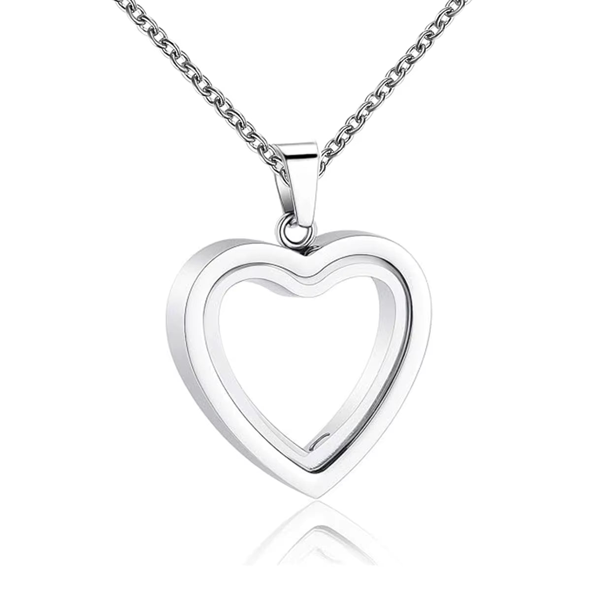 🫶🏾 Glass Heart Cremation Necklace – Eternal Memory Keepsake