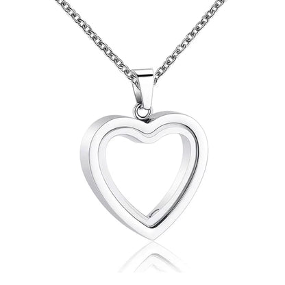 🫶🏾 Glass Heart Cremation Necklace – Eternal Memory Keepsake
