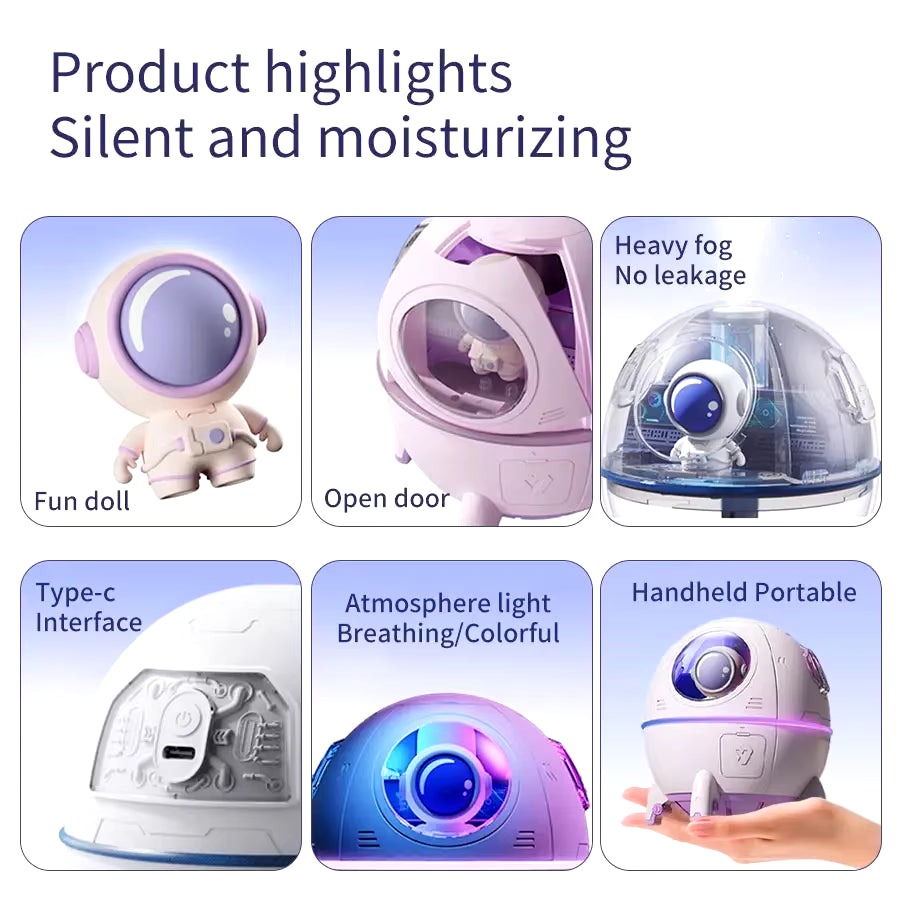 AeroMist Space Capsule Humidifier – Hydration with a Futuristic Twist